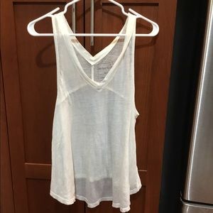Off white sheer tank